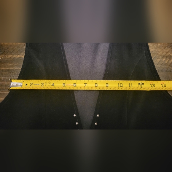 New Frontier Vintage 1990s Black Vest - Picture 6 of 6